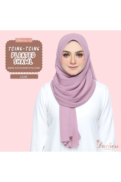 Pleated shawl - lilac Pleated shawl - lilac